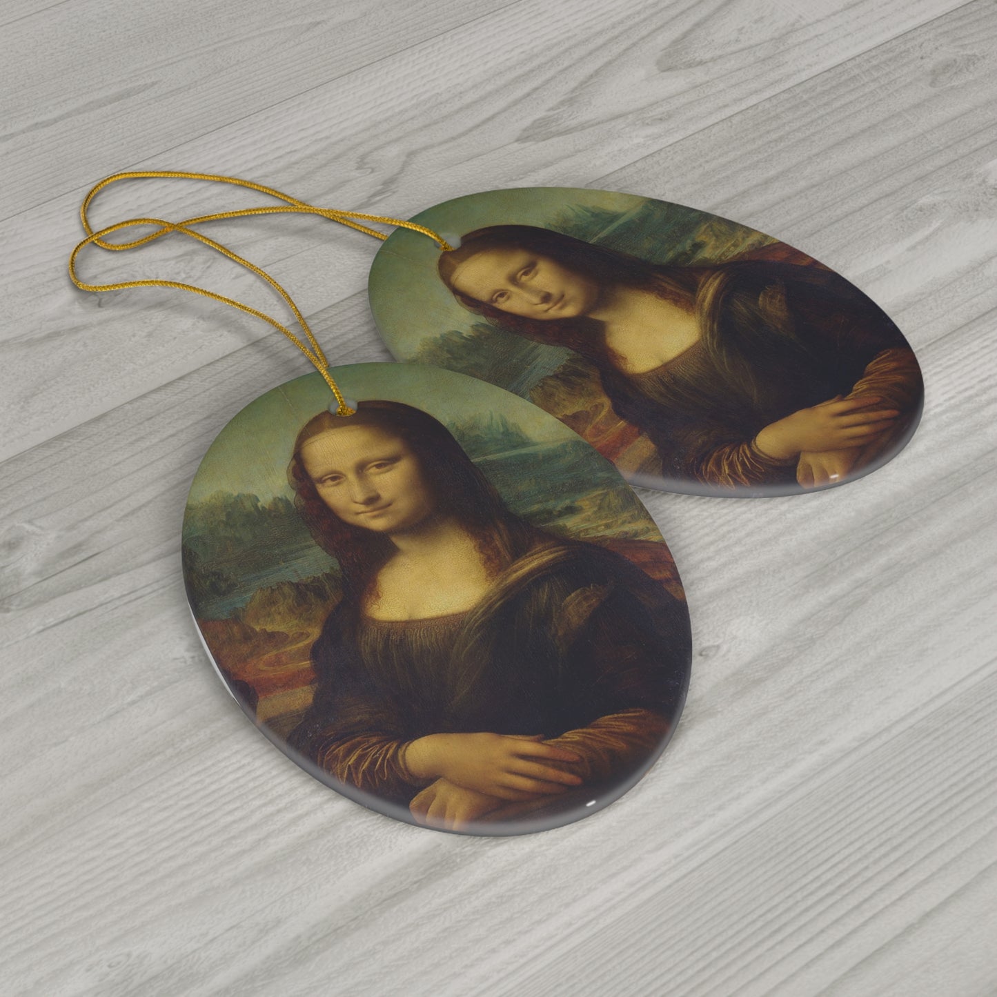 Mona Lisa Ceramic Ornament