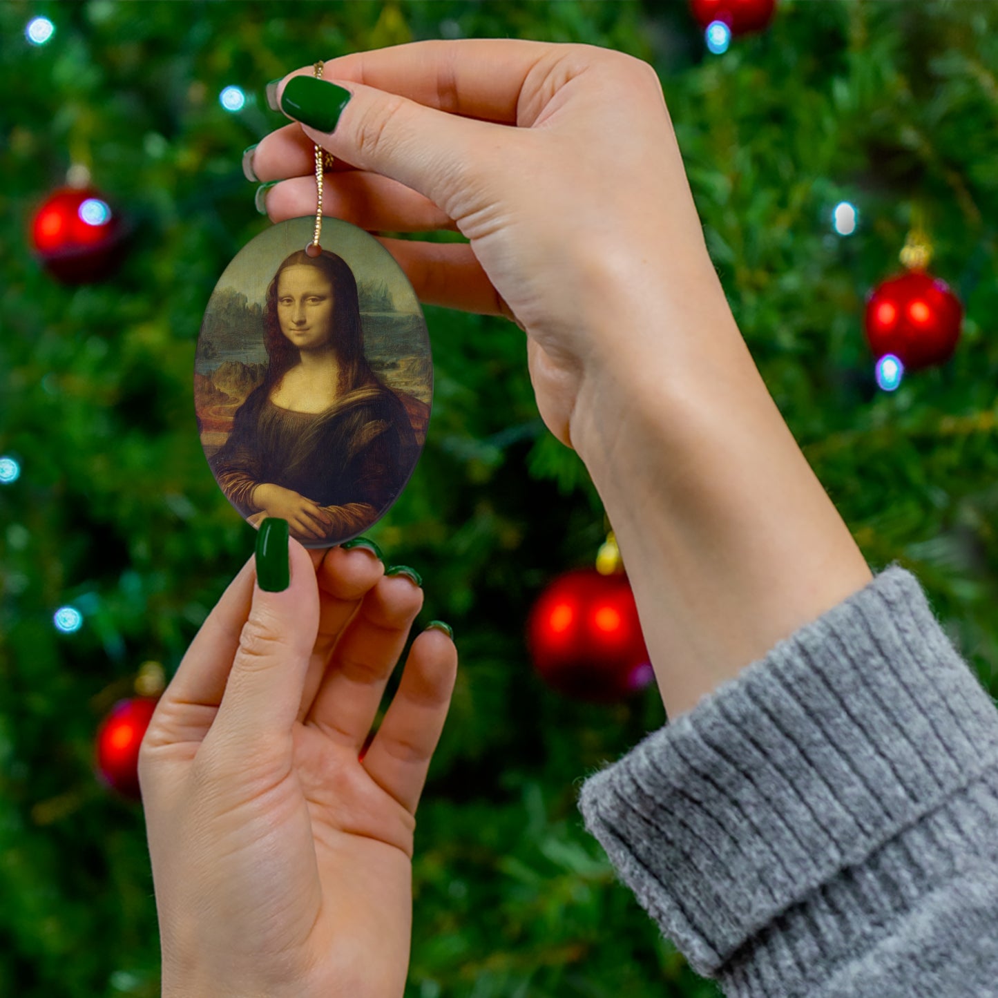 Mona Lisa Ceramic Ornament