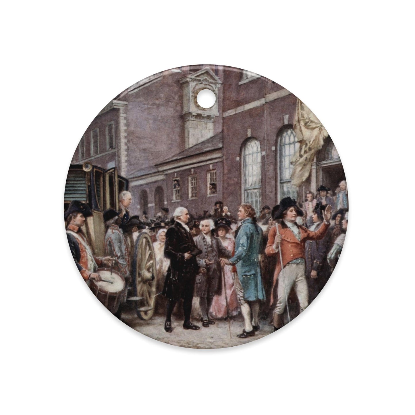 Founding Fathers ceramic ornament