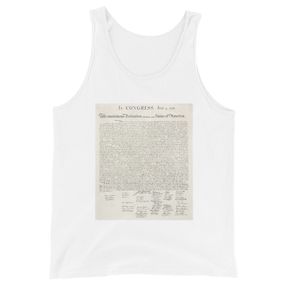 Declaration of Independence Tank Top