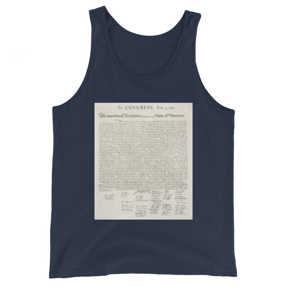 Declaration of Independence Tank Top