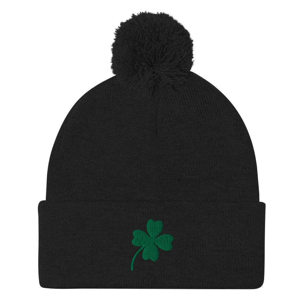 Shamrock Pom-Pom Beanie