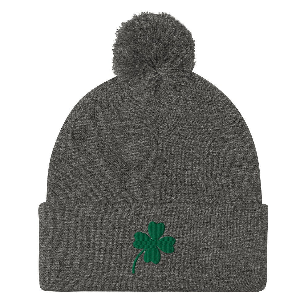 Shamrock Pom-Pom Beanie