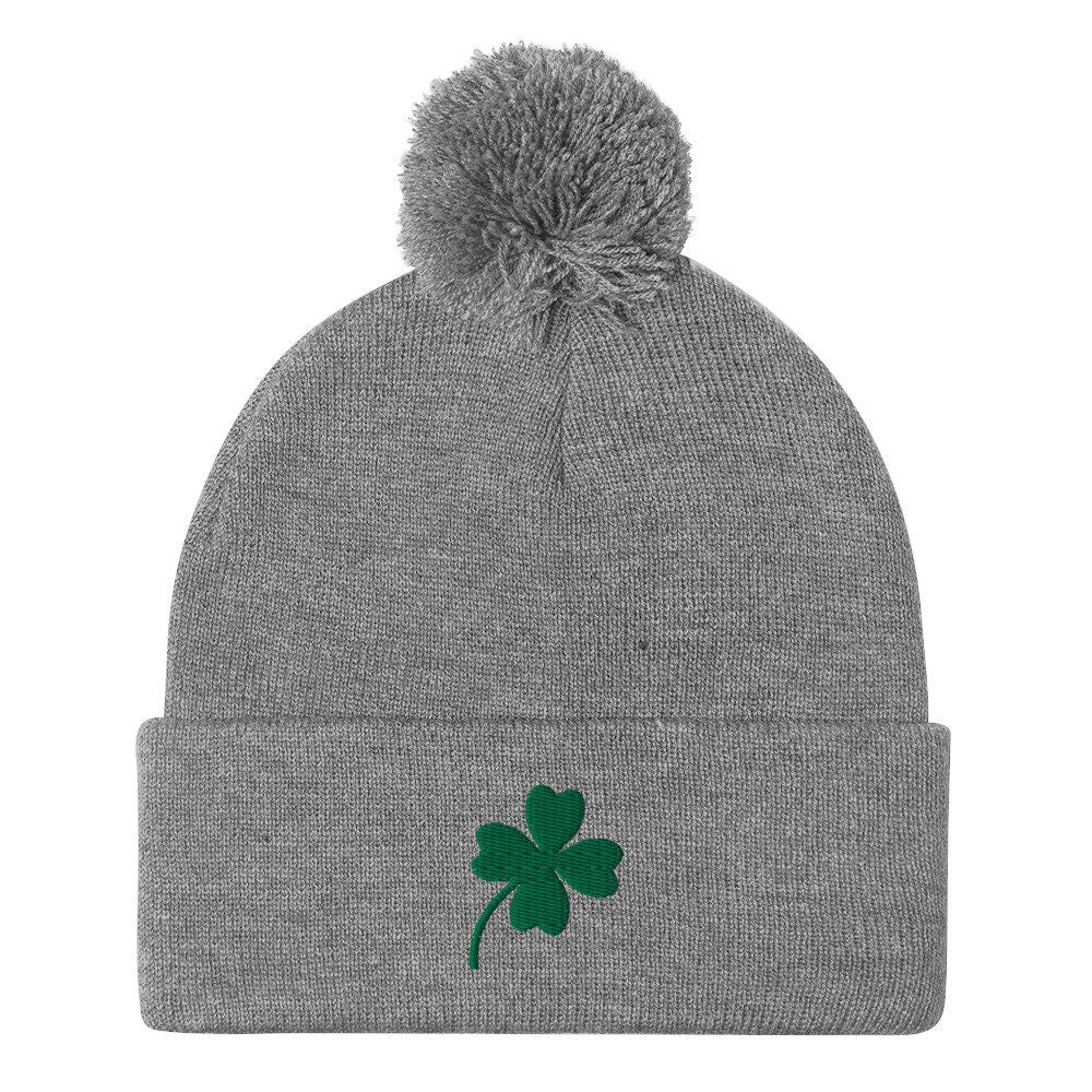 Shamrock Pom-Pom Beanie