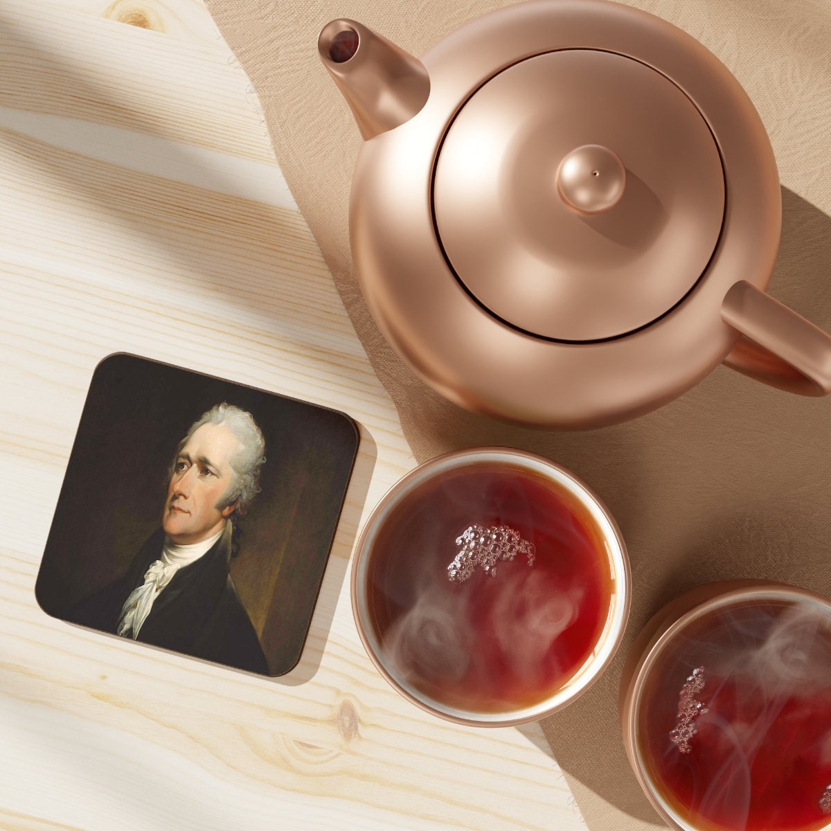 Alexander Hamilton Hardboard Back Coaster