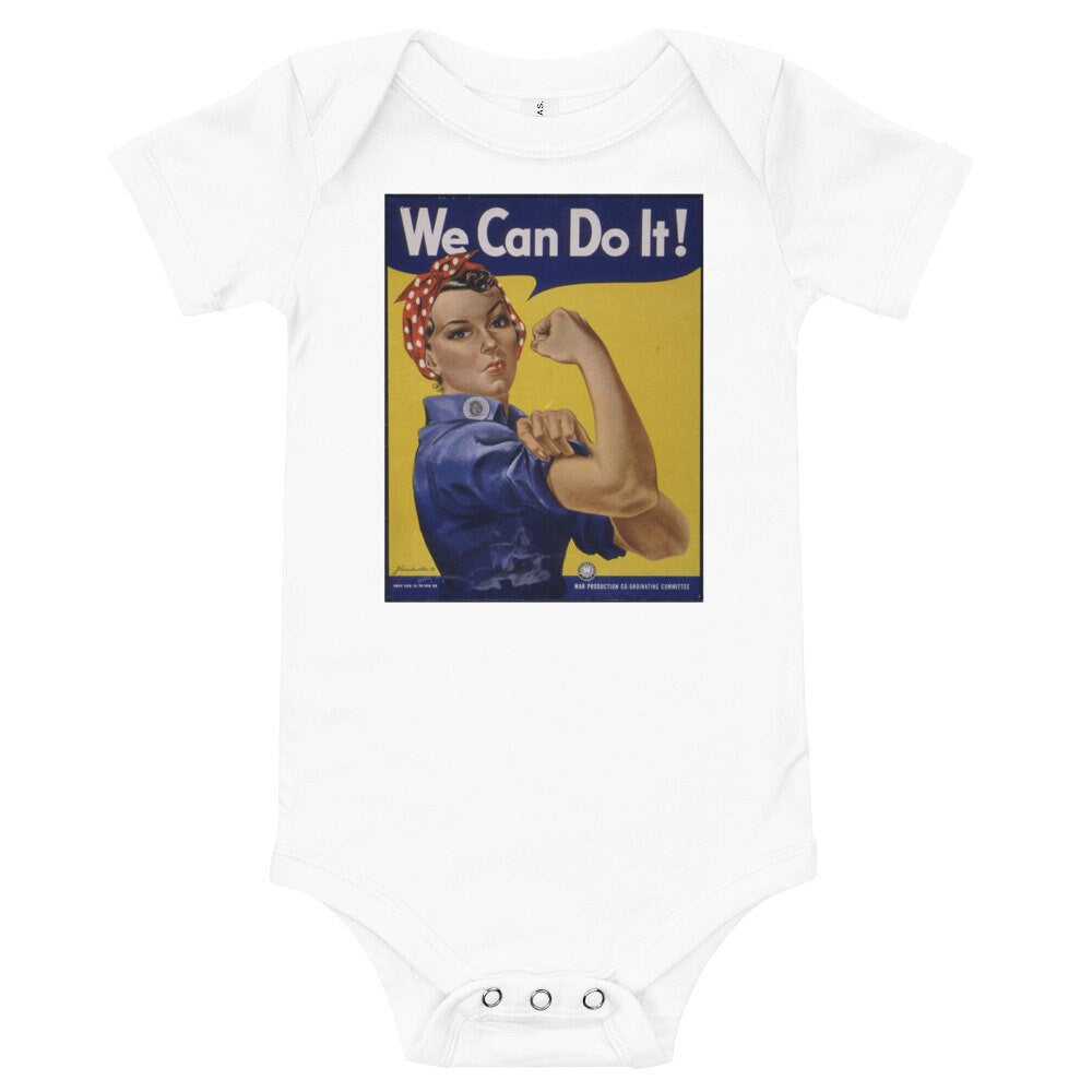 Rosie the Riveter Baby one piece