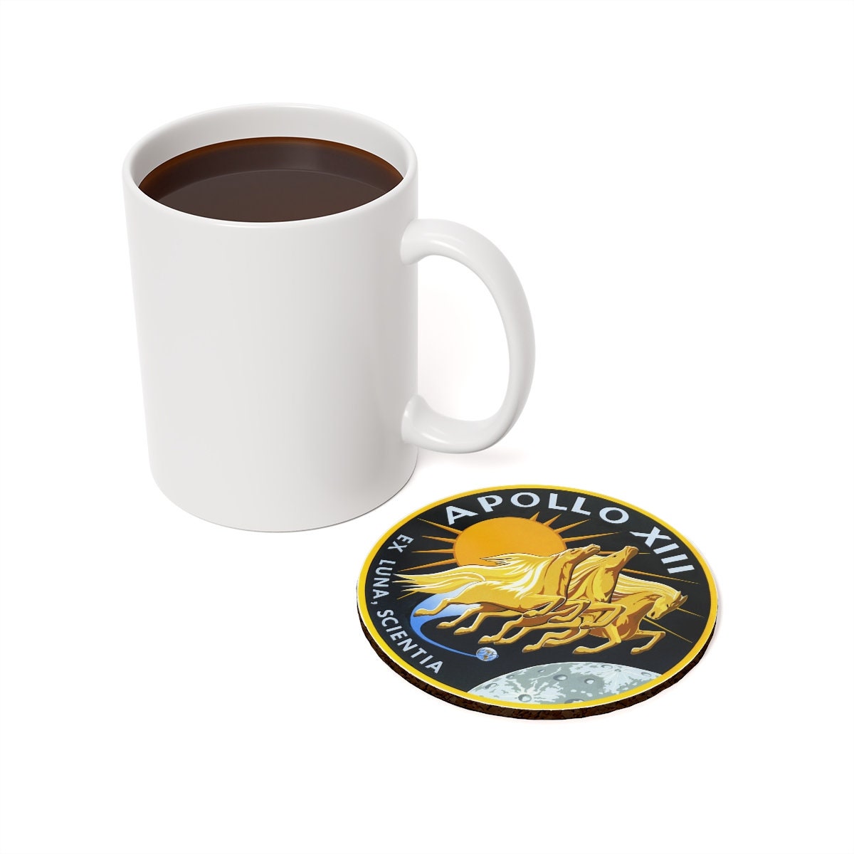 Apollo XIII Cork Back Coaster