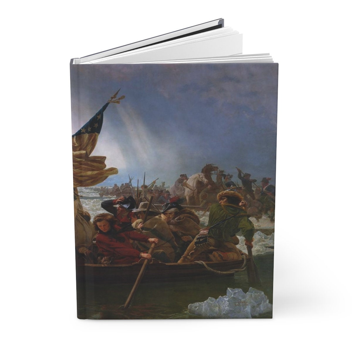 George Washington Crossing the Delaware RiverHardcover Journal Matte