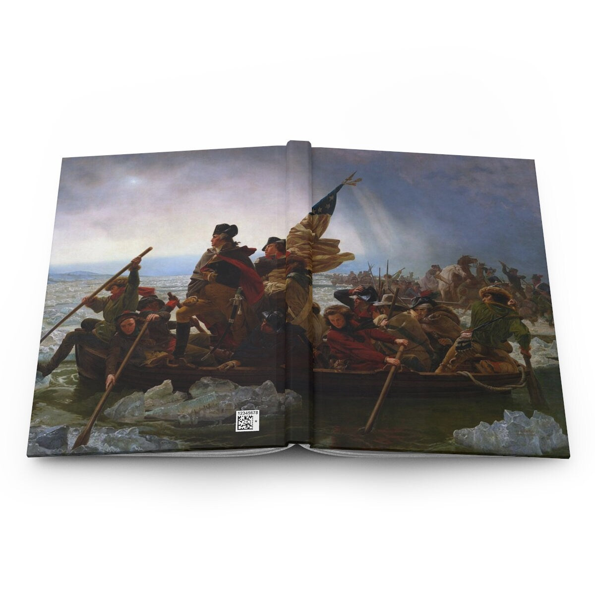 George Washington Crossing the Delaware RiverHardcover Journal Matte