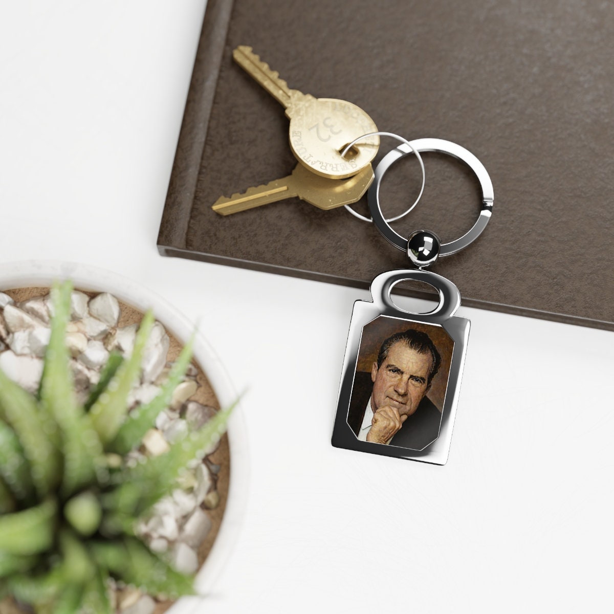 Richard Nixon Keyring
