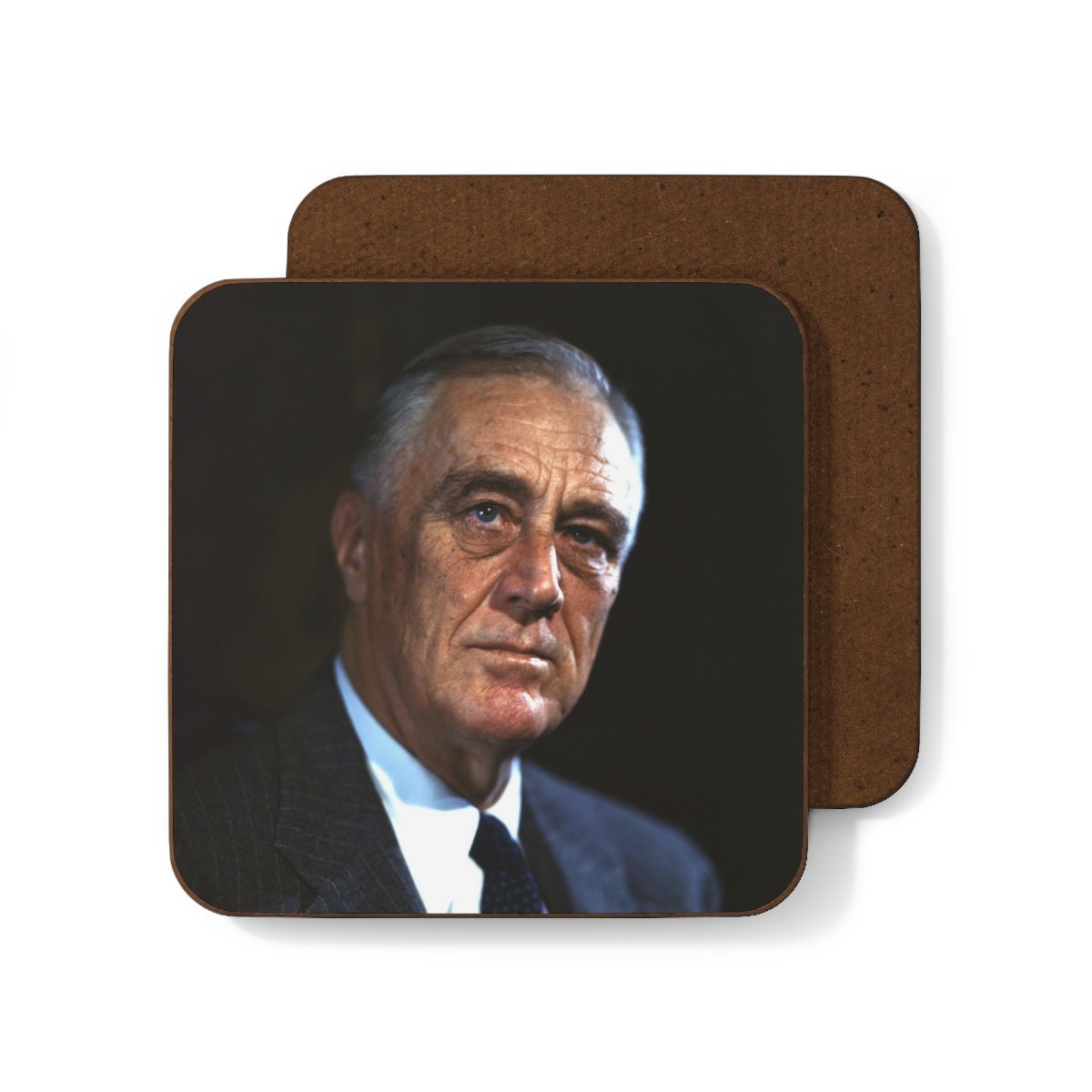 Franklin D. Roosevelt Hardboard Back Coaster