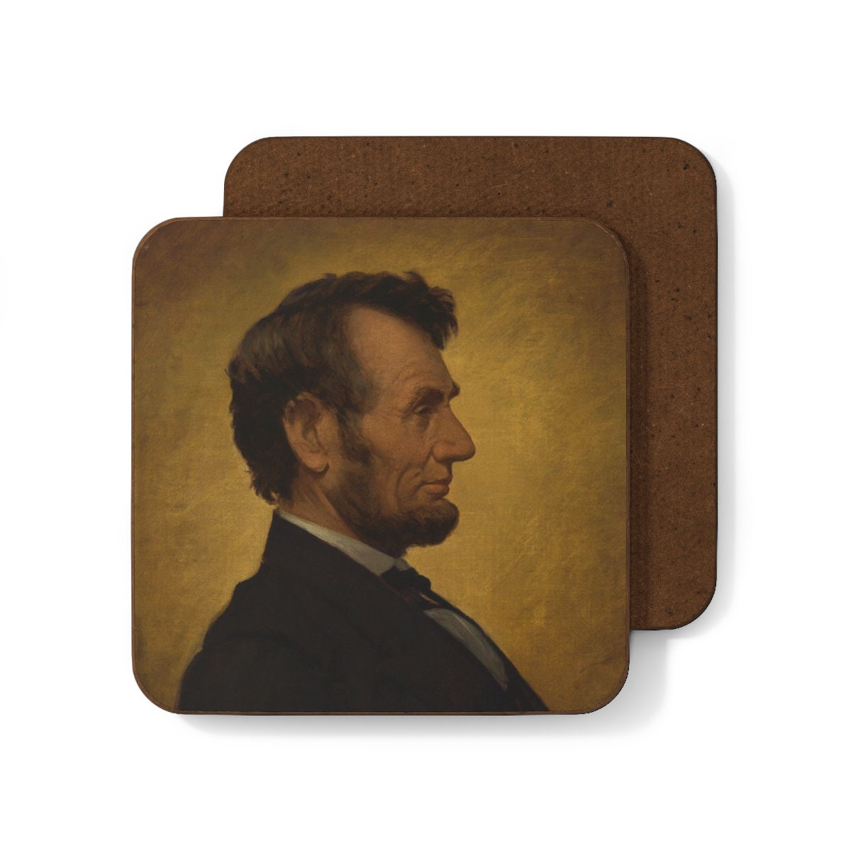 Abraham Lincoln Hardboard Back Coaster