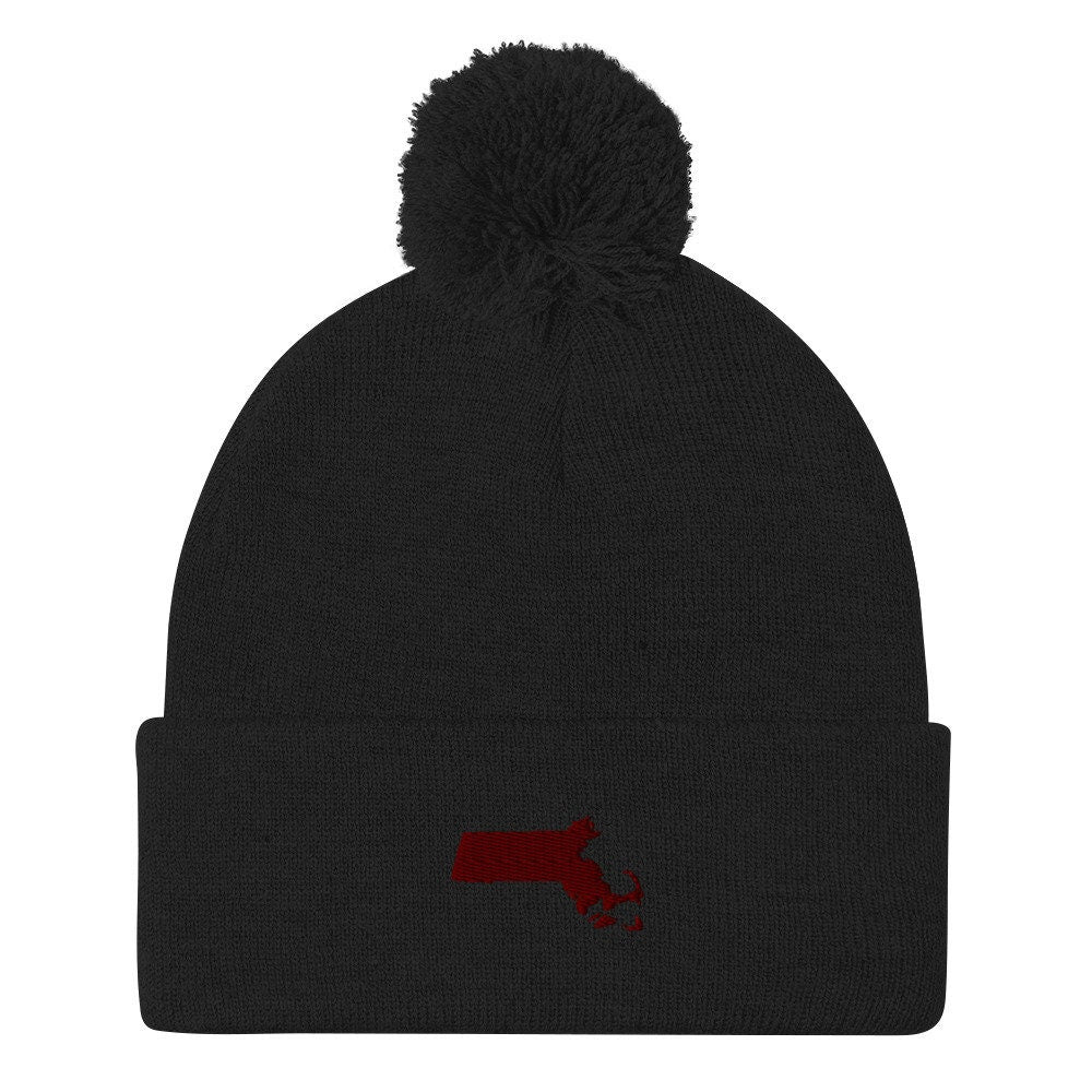 Massachusetts Pom-Pom Beanie