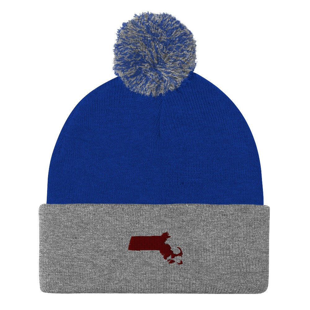 Massachusetts Pom-Pom Beanie