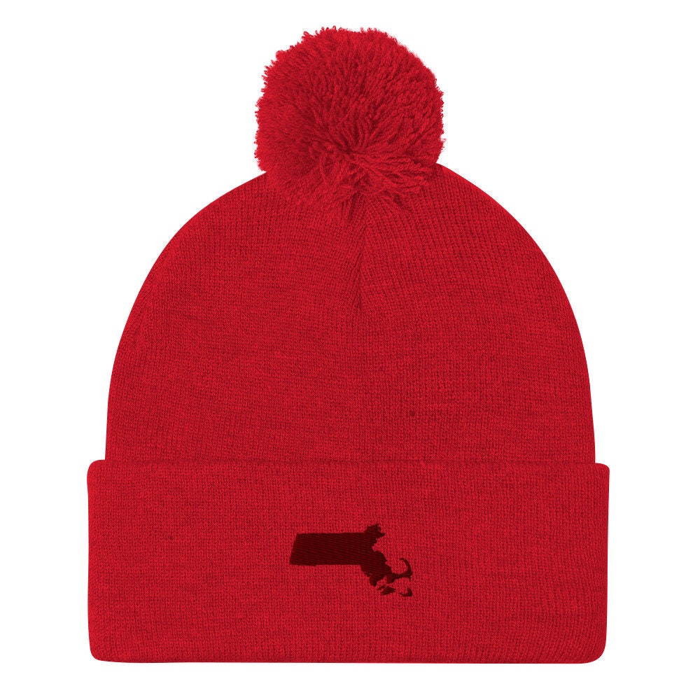 Massachusetts Pom-Pom Beanie