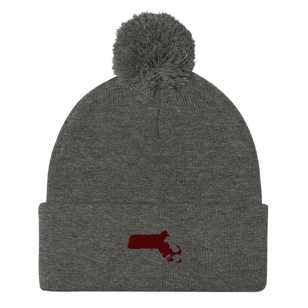 Massachusetts Pom-Pom Beanie