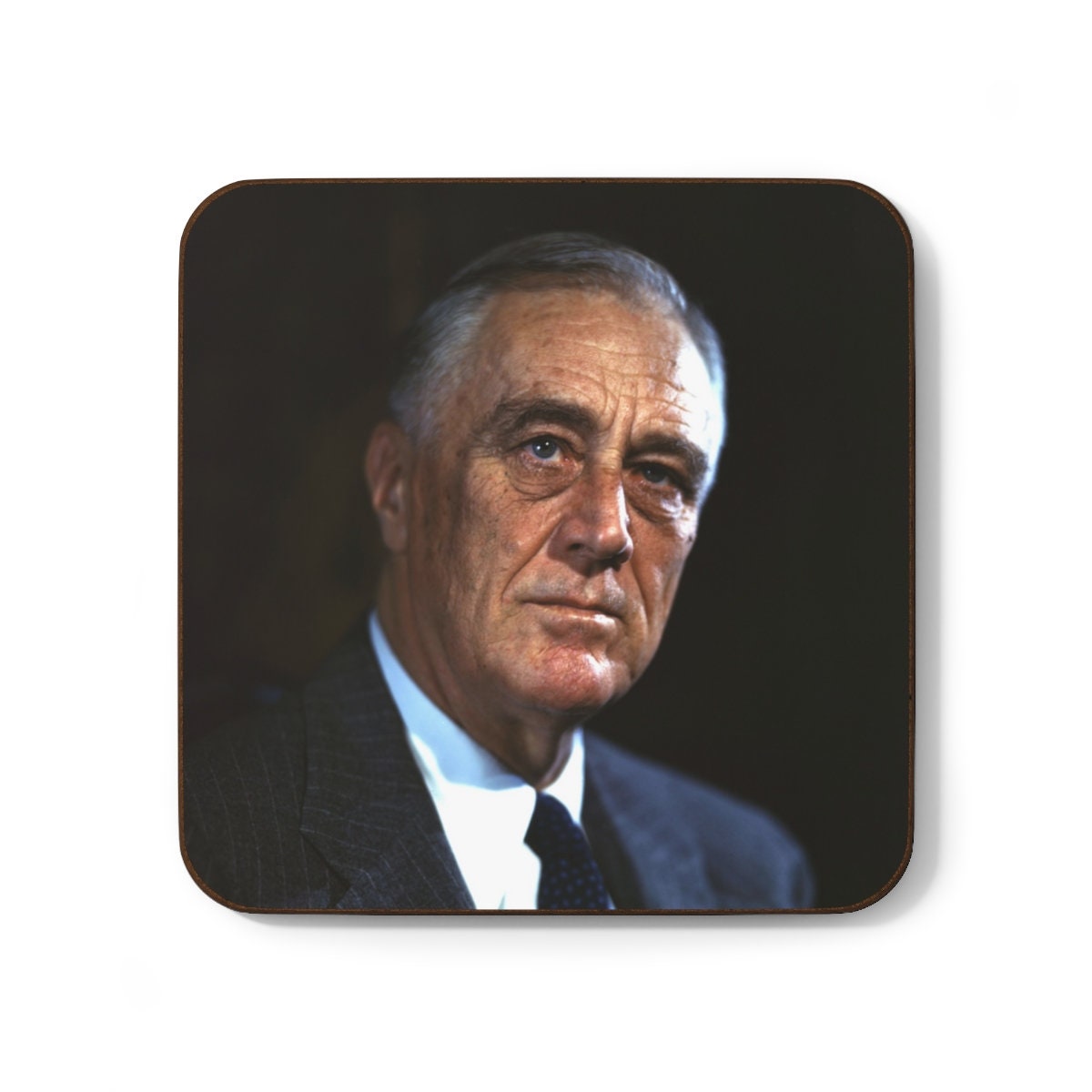 Franklin D. Roosevelt Hardboard Back Coaster