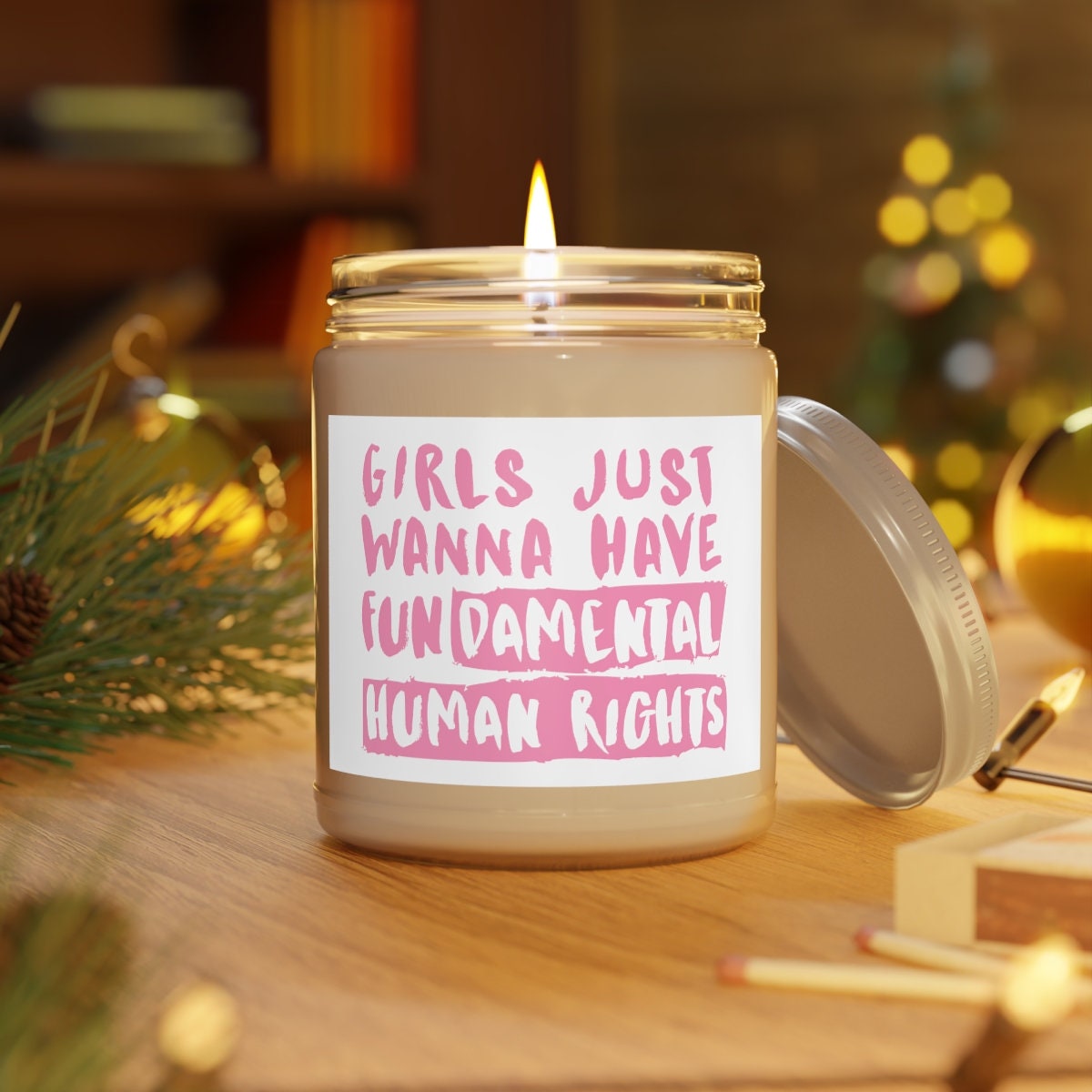 Girls Just Want to Have Rights Scented Candles, 9oz