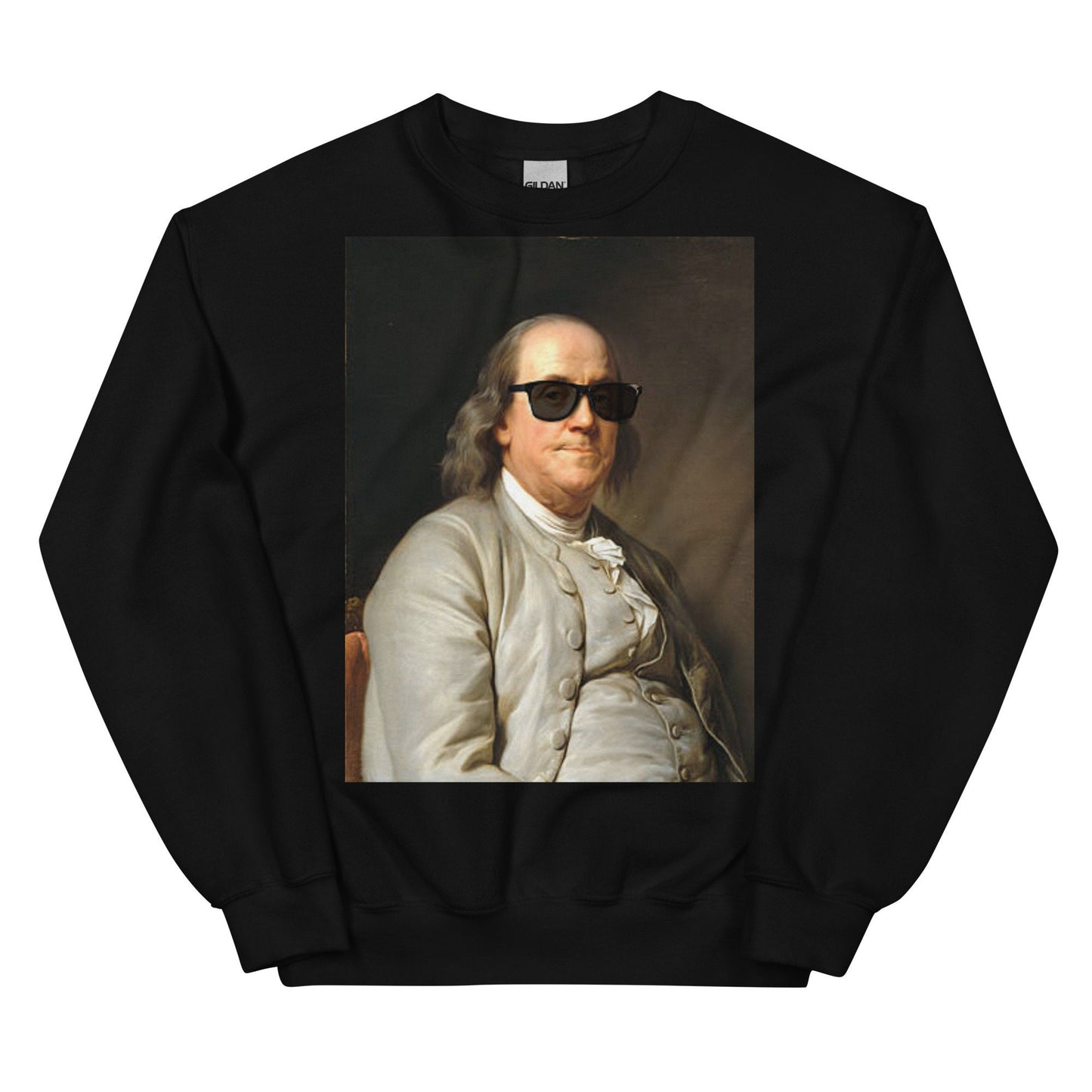 Benjamin Franklin with Sunglasses Sweatshirt