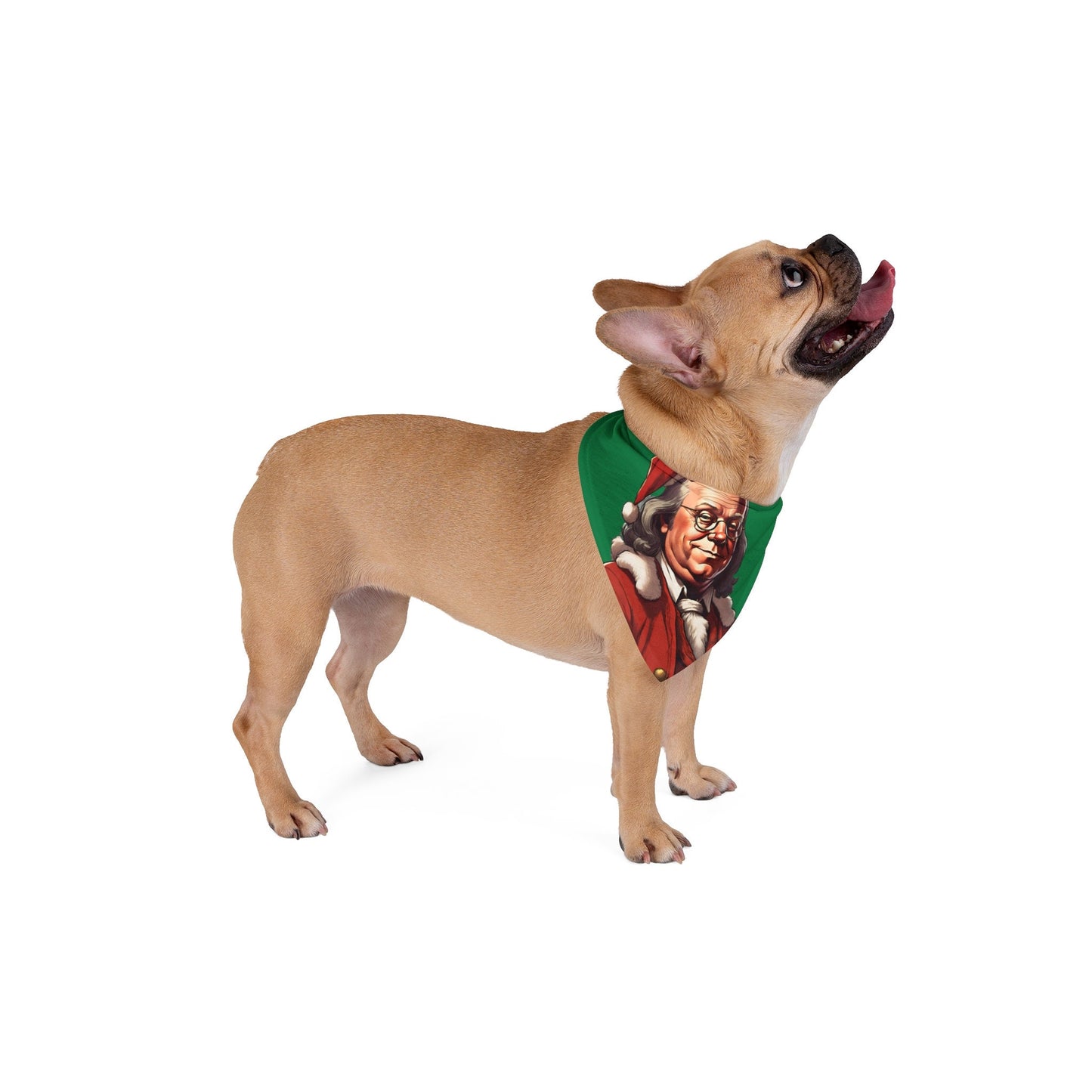 Ben Franklin Christmas Pet Bandana