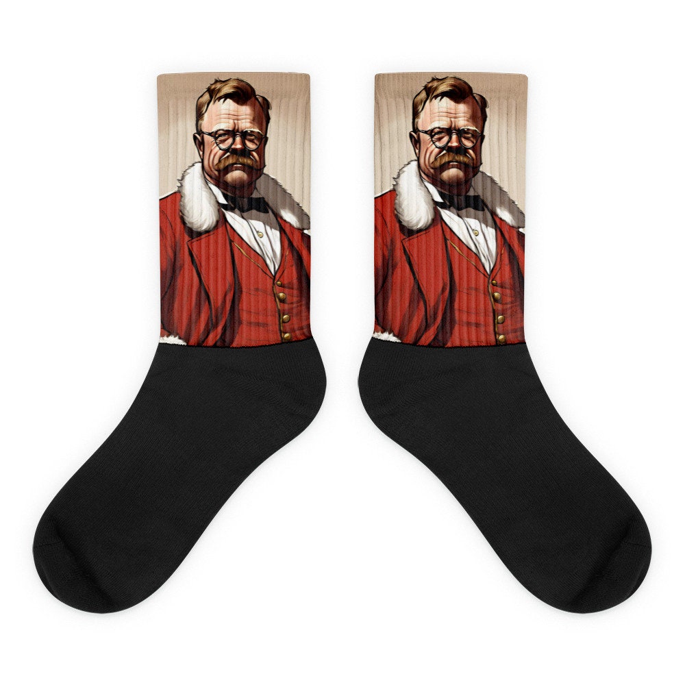 Theodore Roosevelt Christmas Socks