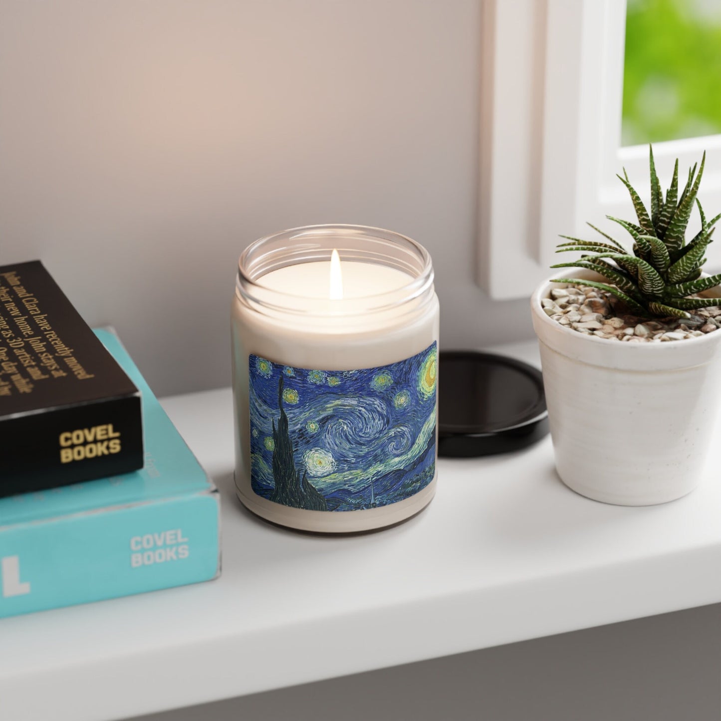 Starry Night by Vincent van Gogh Scented Soy Candle, 9oz