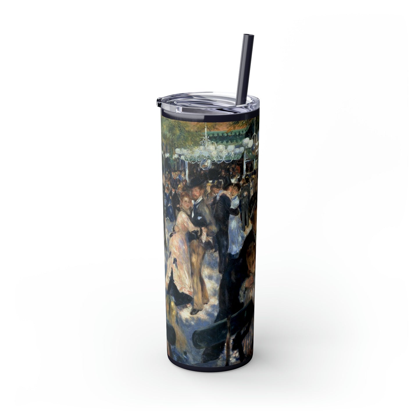 Dance at the Moulin de la Galette by Renoir Skinny Tumbler with Straw, 20oz