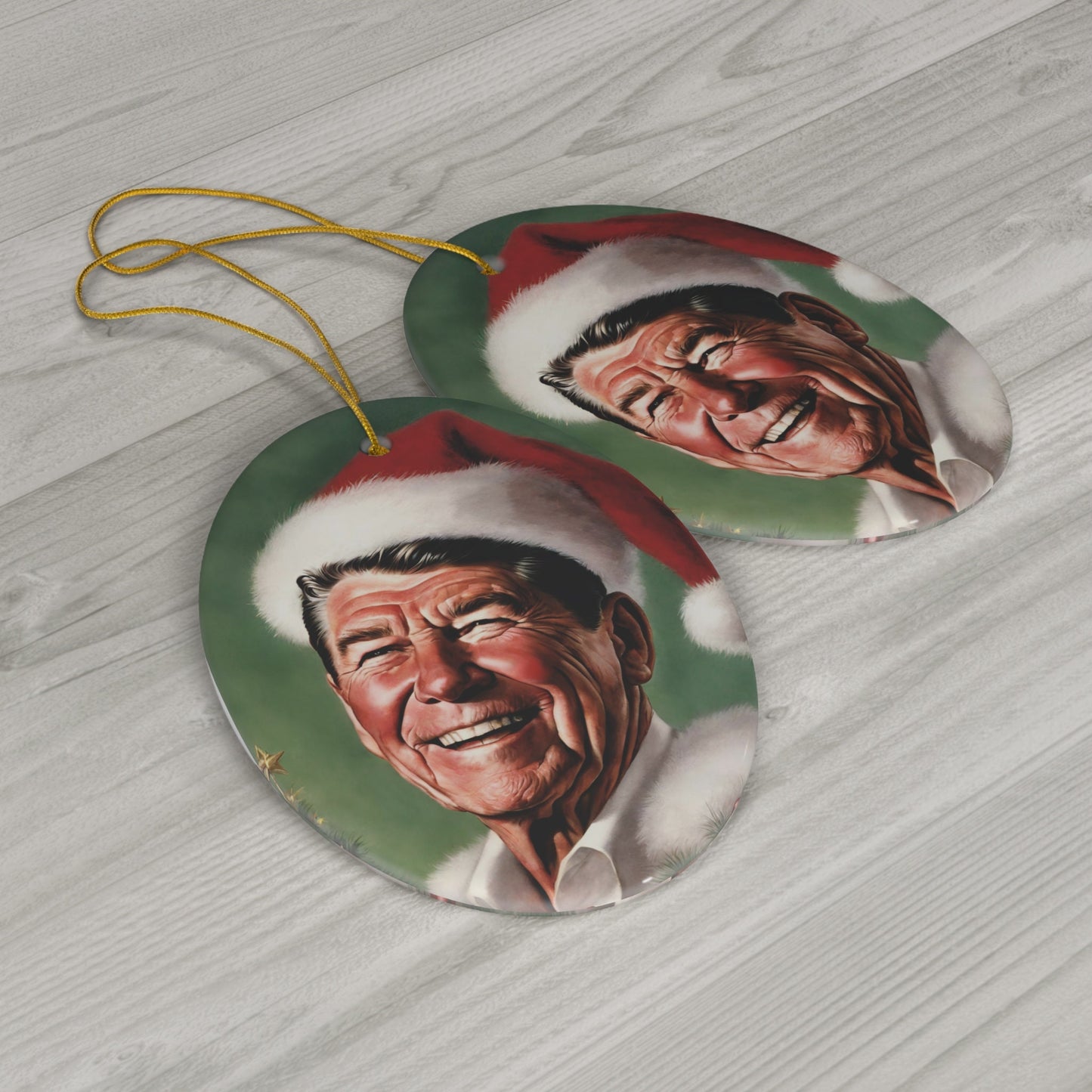 Ronald Reagan Ceramic Ornament