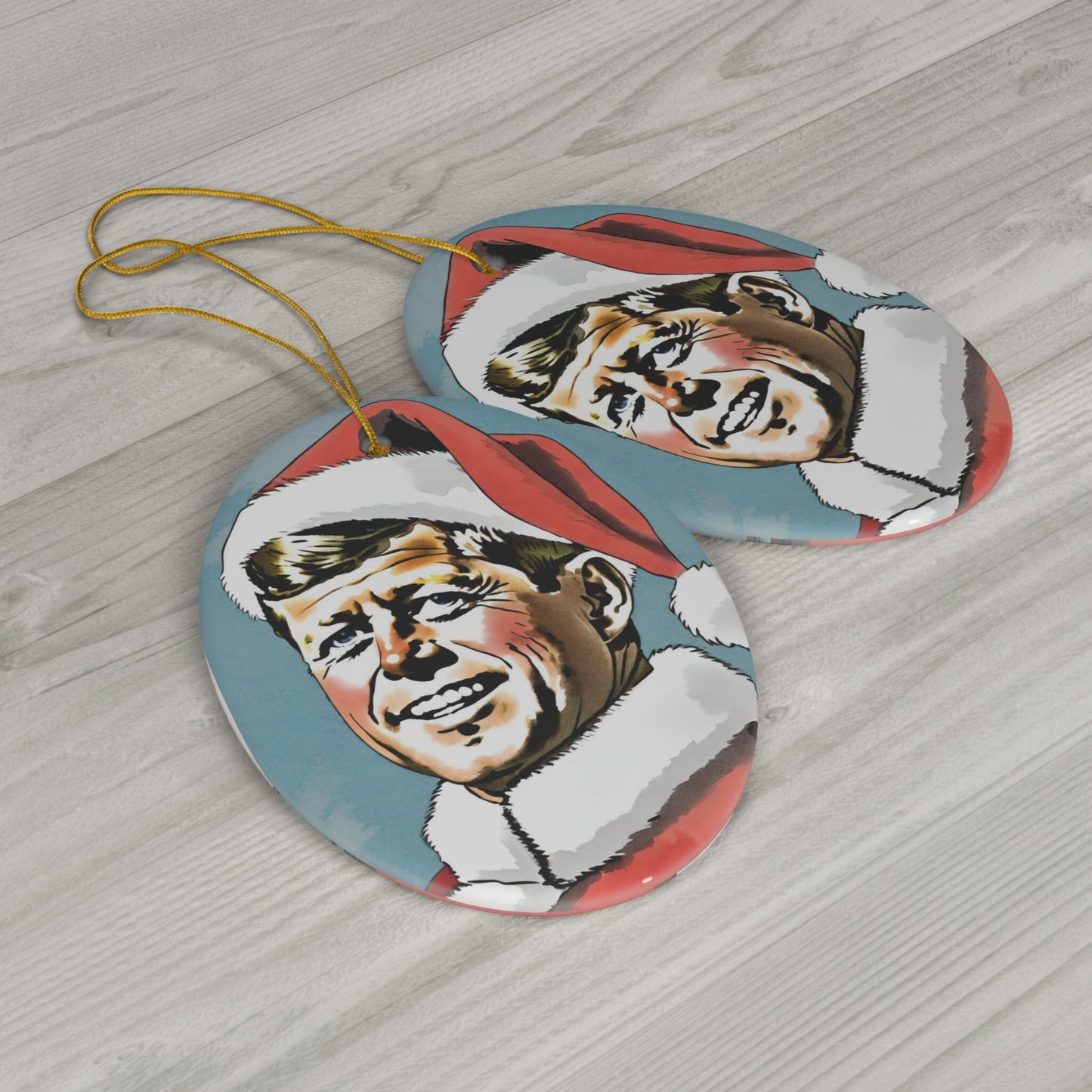 John F. Kennedy Ceramic Ornament