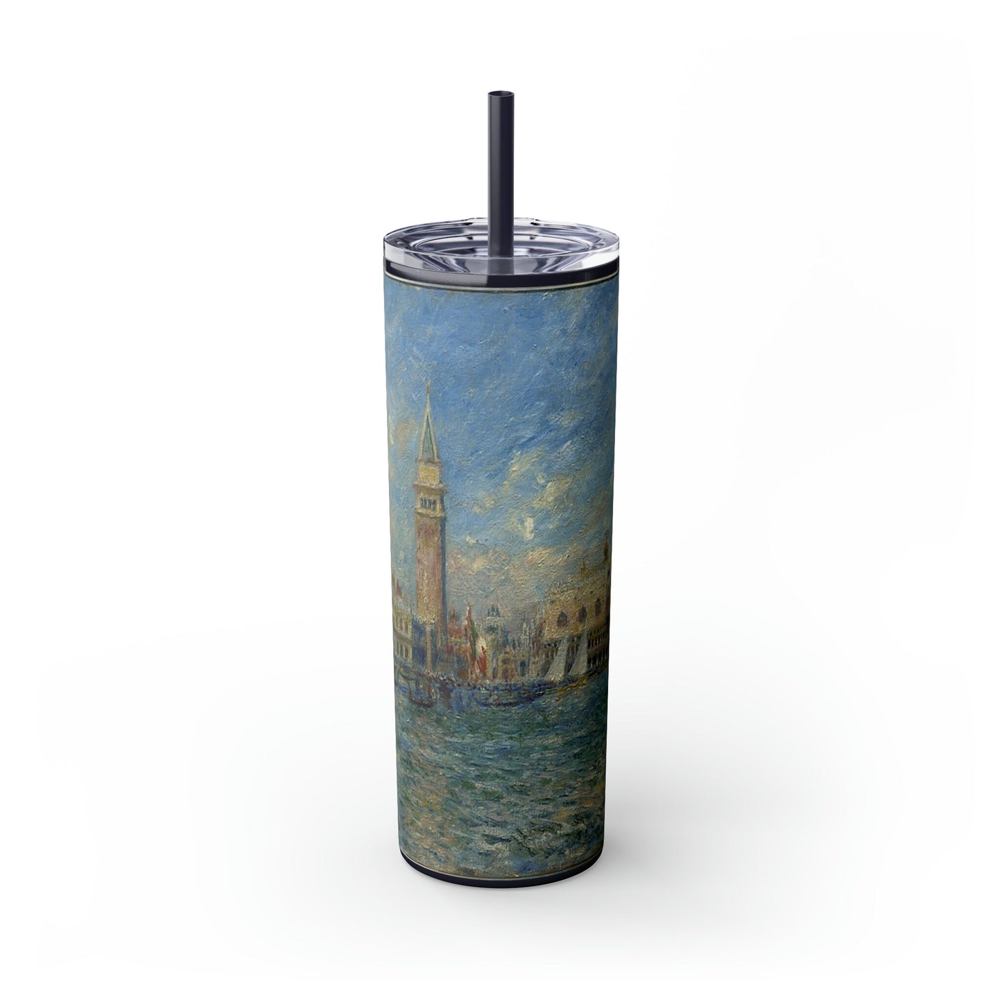 Venice Impression Skinny Tumbler with Straw, 20oz