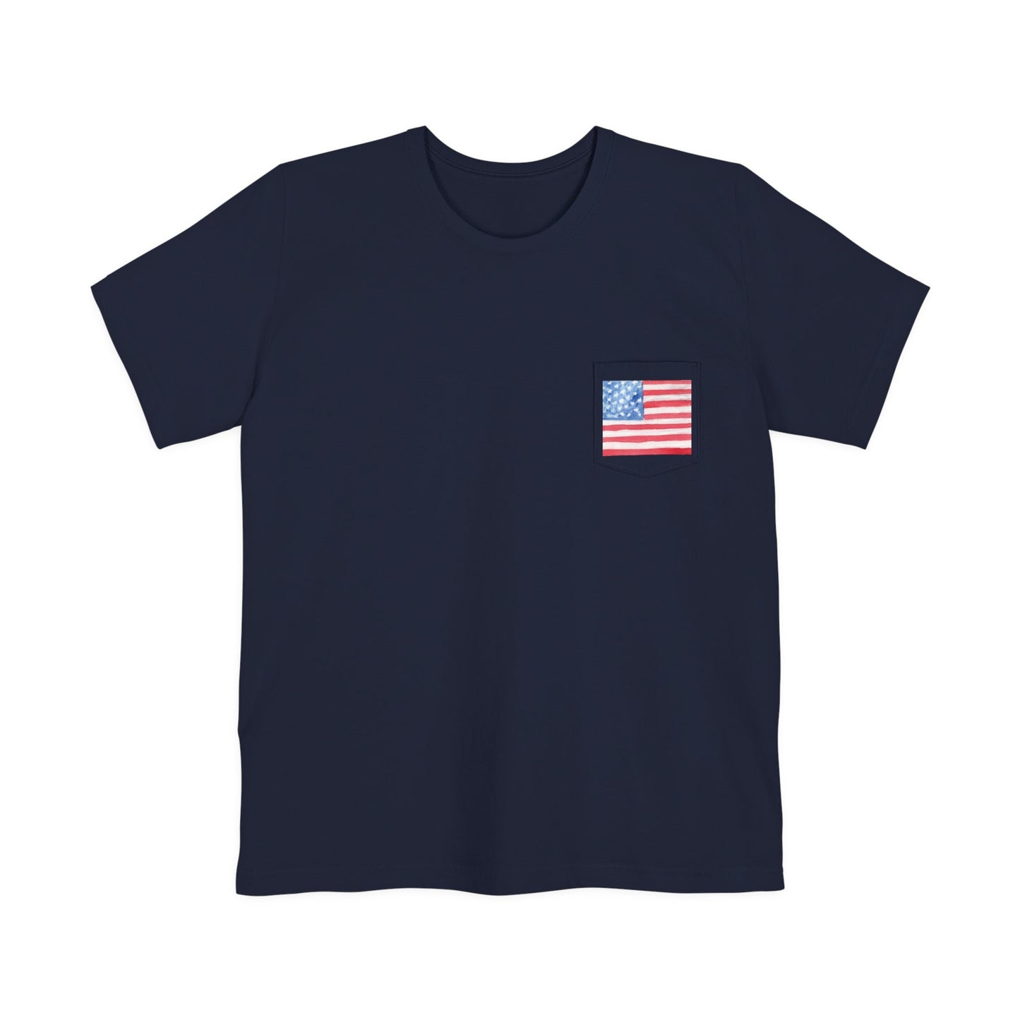 American Flag Pocket Tee