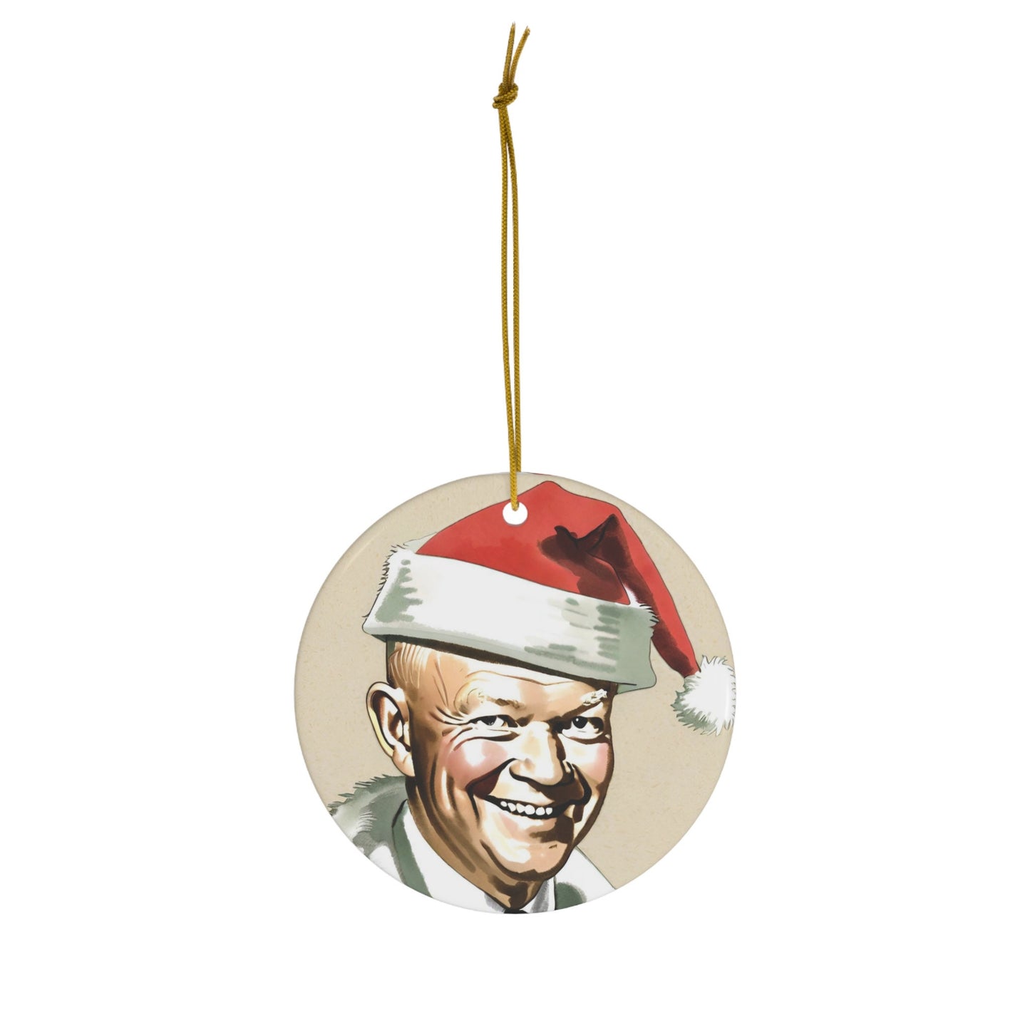 Dwight D. Eisenhower Ceramic Ornament