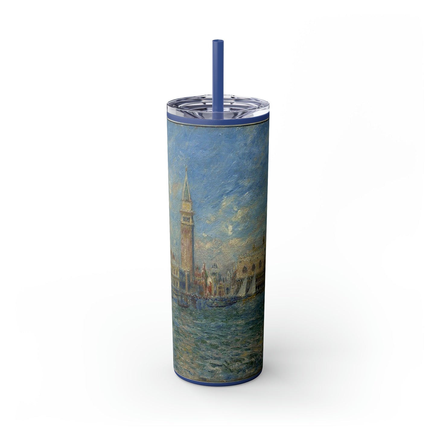 Venice Impression Skinny Tumbler with Straw, 20oz