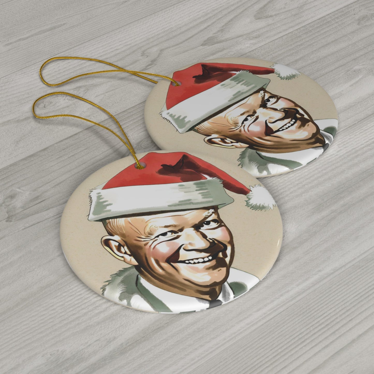 Dwight D. Eisenhower Ceramic Ornament