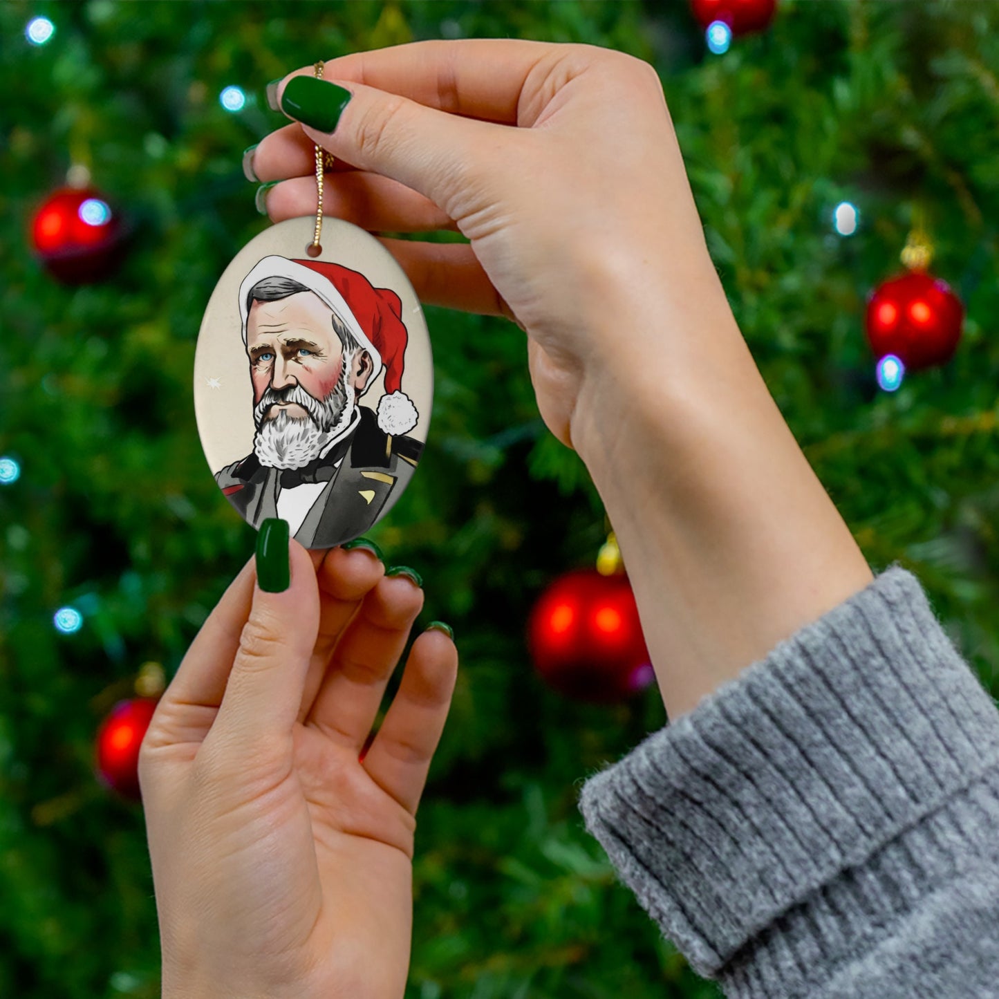 Ulysses S Grant Ceramic Ornament