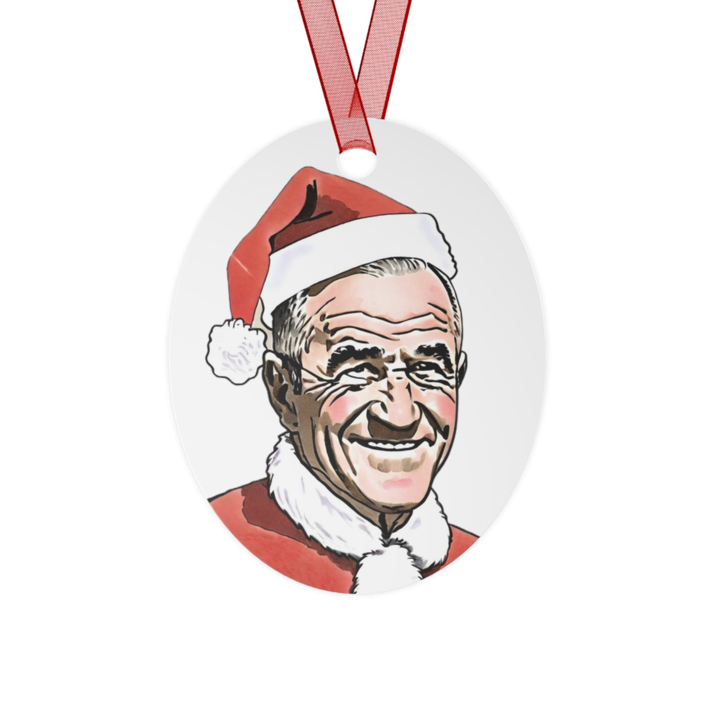 LBJ Metal Ornament