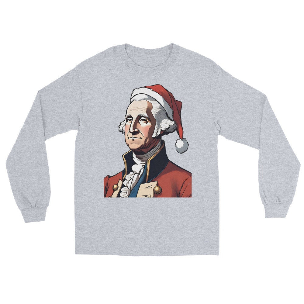 George Washington Santa Long Sleeve Shirt
