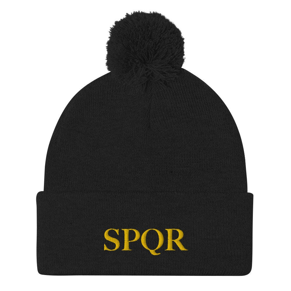 SPQR Pom-Pom Beanie