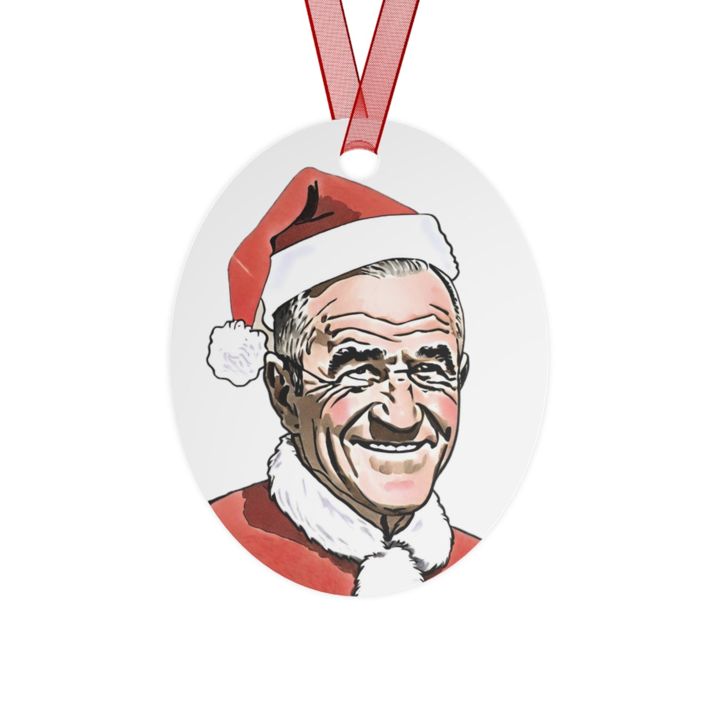 LBJ Metal Ornament