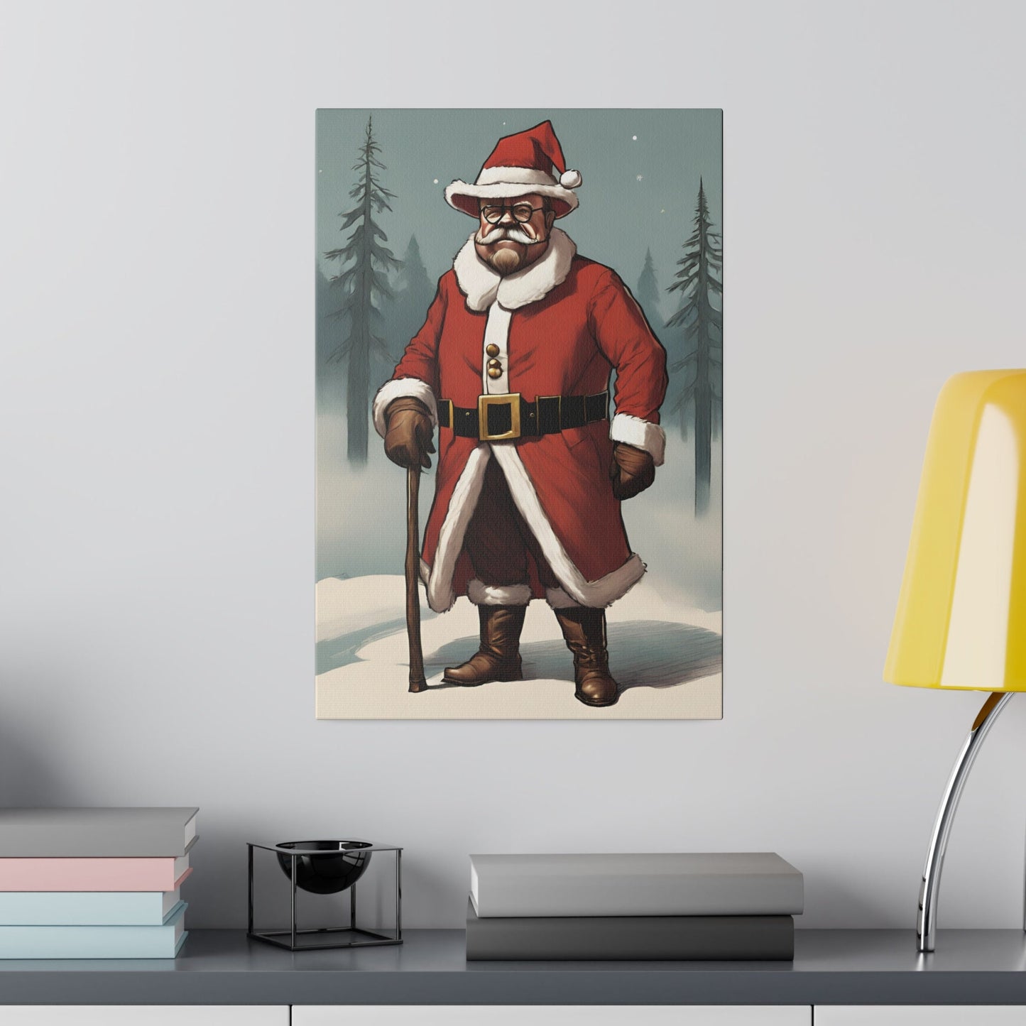 Theodore Roosevelt Christmas Matte Canvas, Stretched, 0.75"