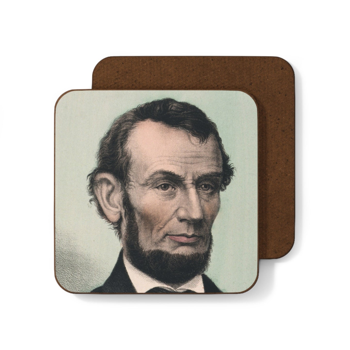 Abraham Lincoln Hardboard Back Coaster