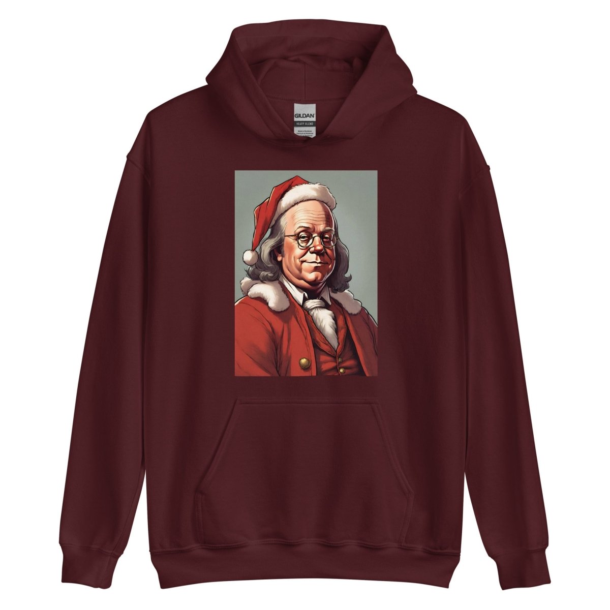 Benjamin Franklin Santa Hoodie - One Small Step History