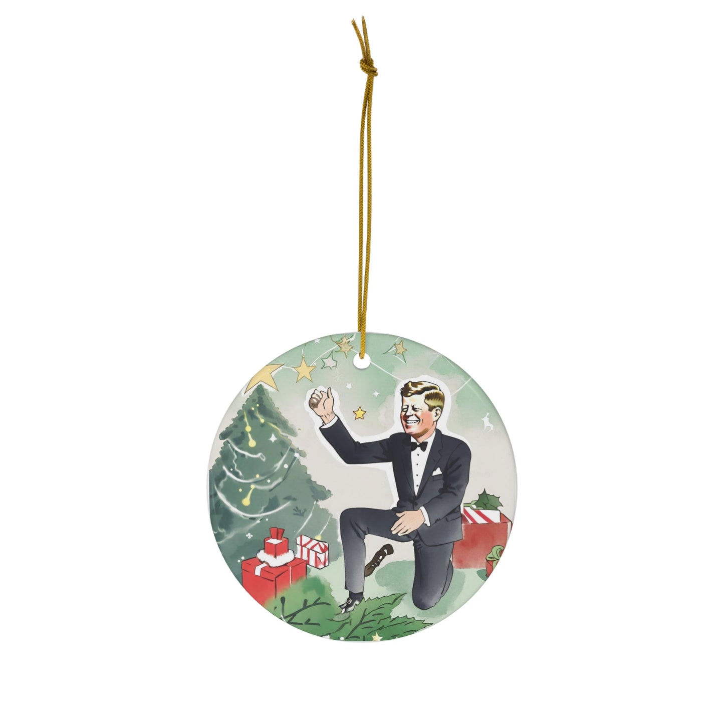 Ceramic Ornament, 1-Pack - One Small Step History