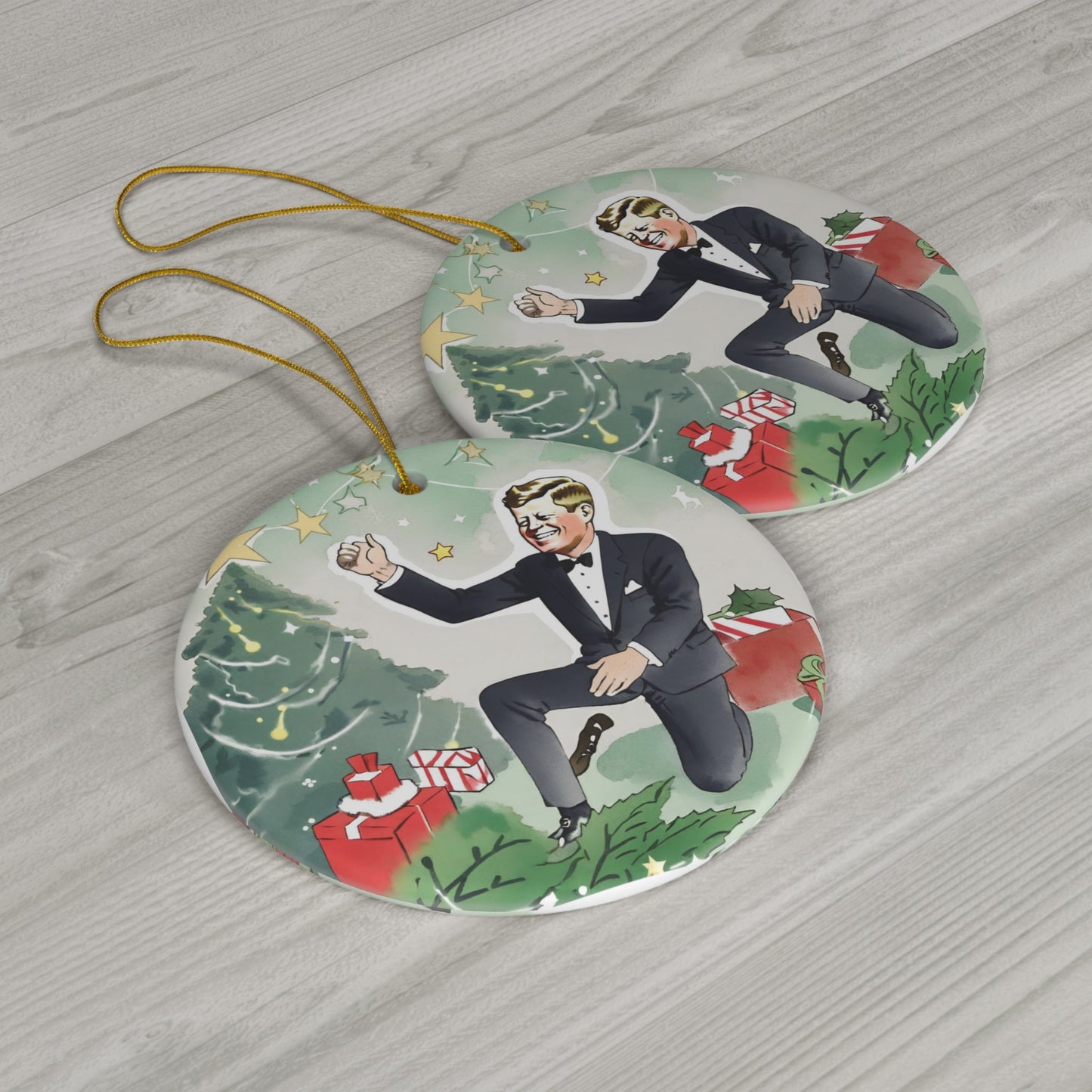 Ceramic Ornament, 1-Pack - One Small Step History