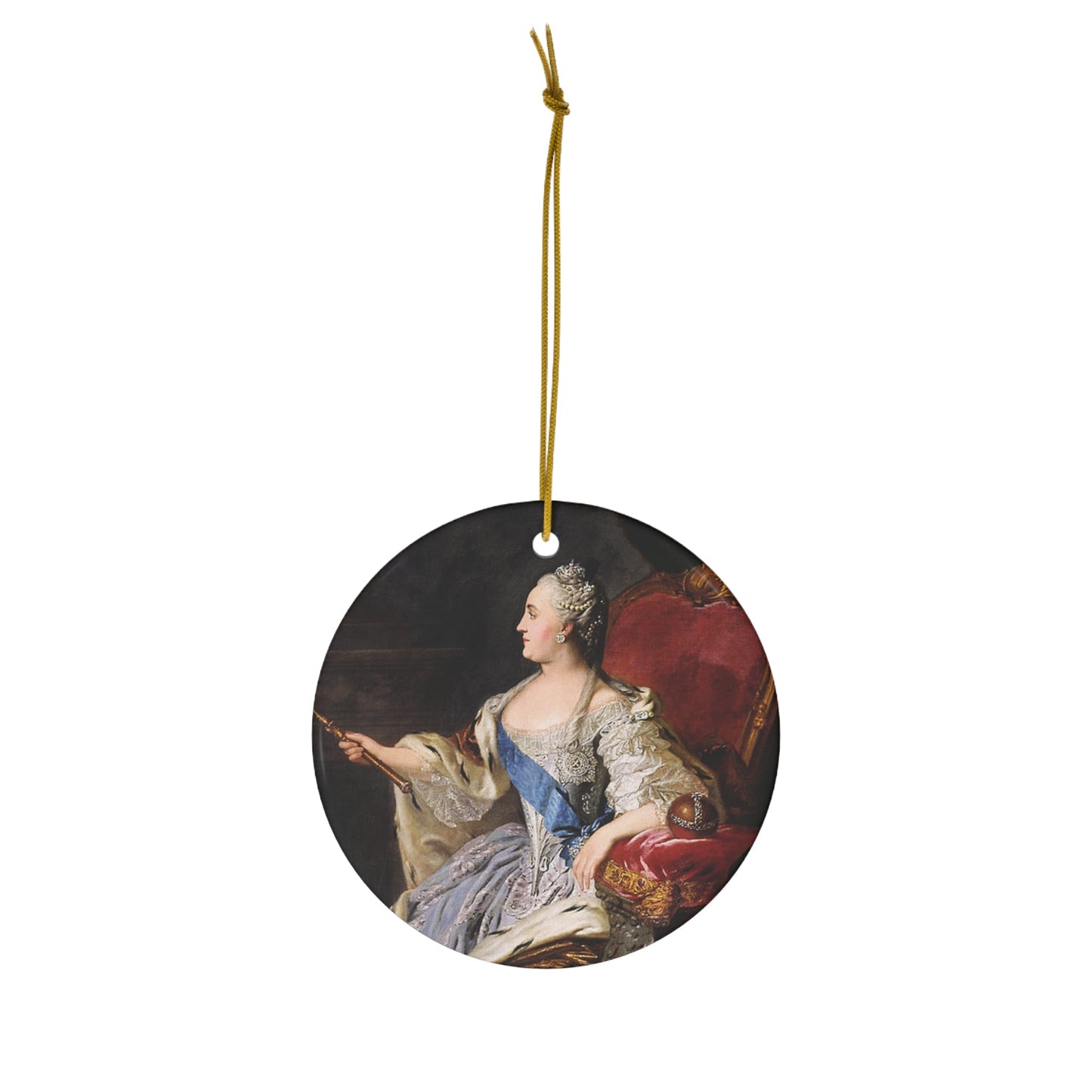 Ceramic Ornament, 1-Pack - One Small Step History