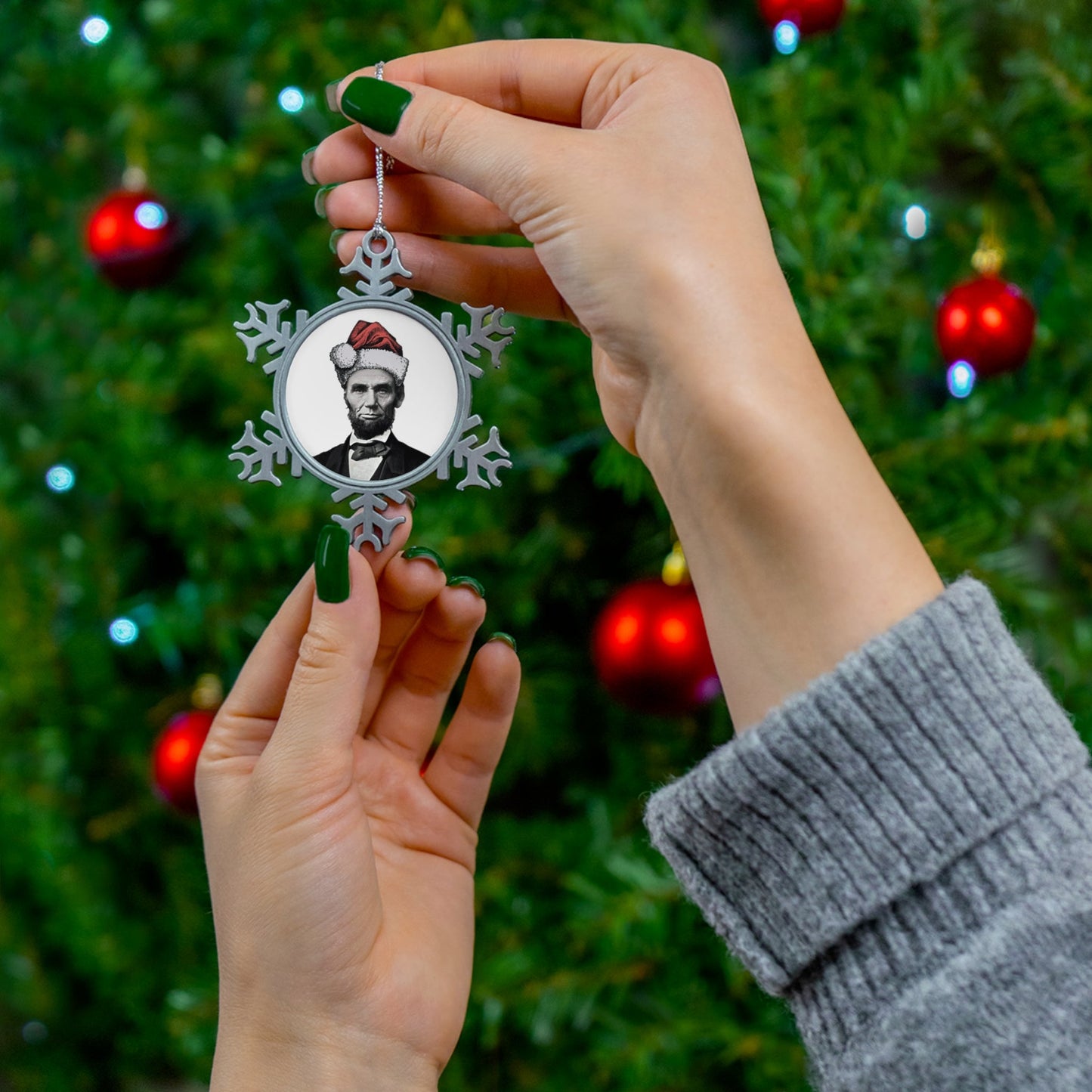 Christmas Abe Lincoln Ornament