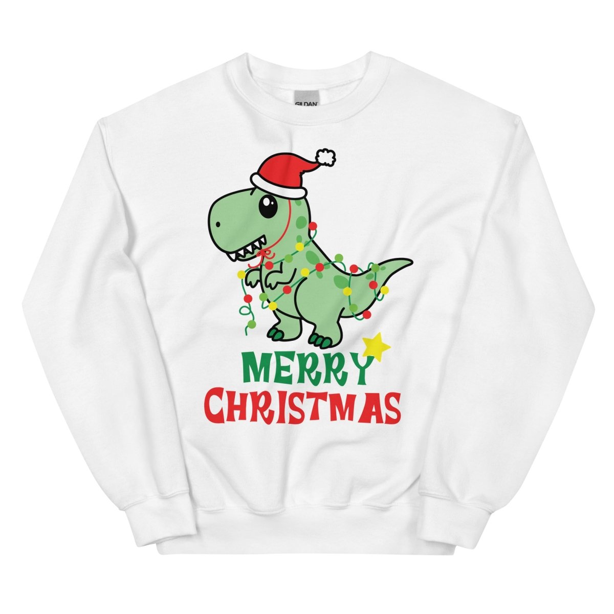 Dinosaur Christmas Sweatshirt - One Small Step History