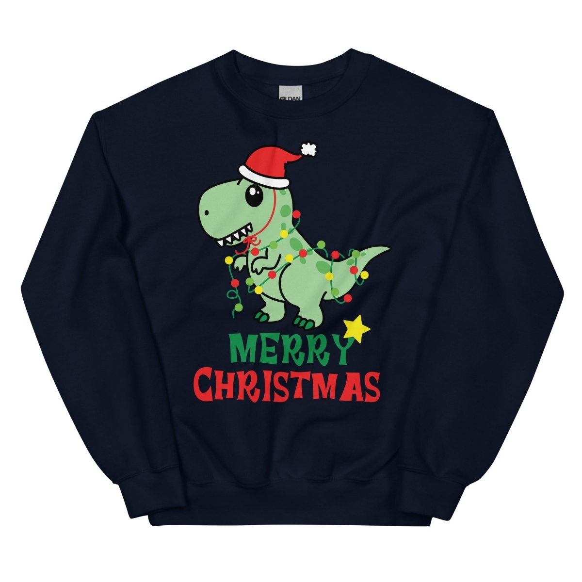 Dinosaur Christmas Sweatshirt - One Small Step History