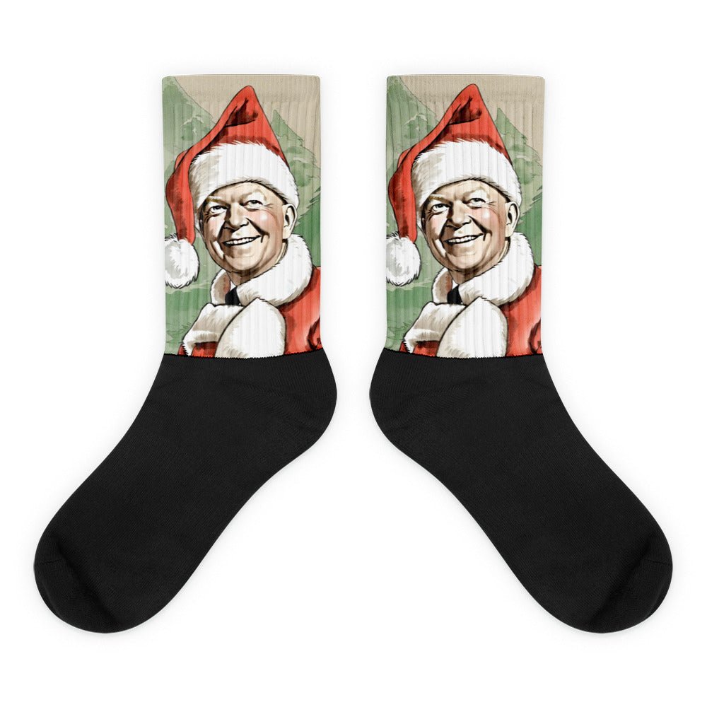 Eisenhower Santa Socks - One Small Step History