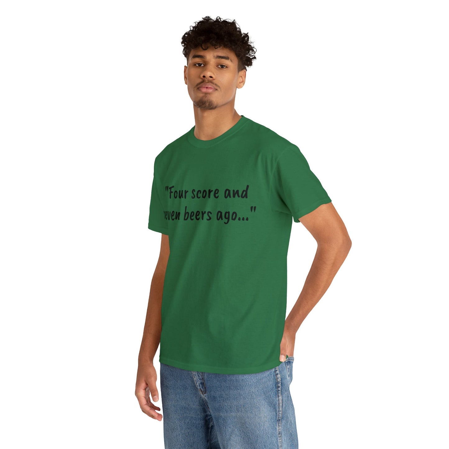 Four Score and Seven Beers Ago Tee - One Small Step History